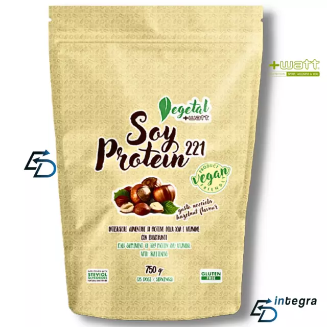 +WATT - Soy Protein 221 Doypack 750g Proteine di Soia con Vitamine