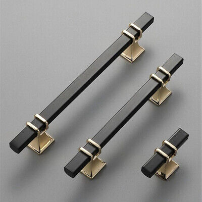 American Modern Simple style Drawer Pull Black&Gold cabinet handle Wardrobe Pull
