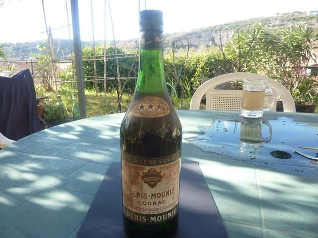 vieille bouteille de cognac denis mounié 70 CL 40°