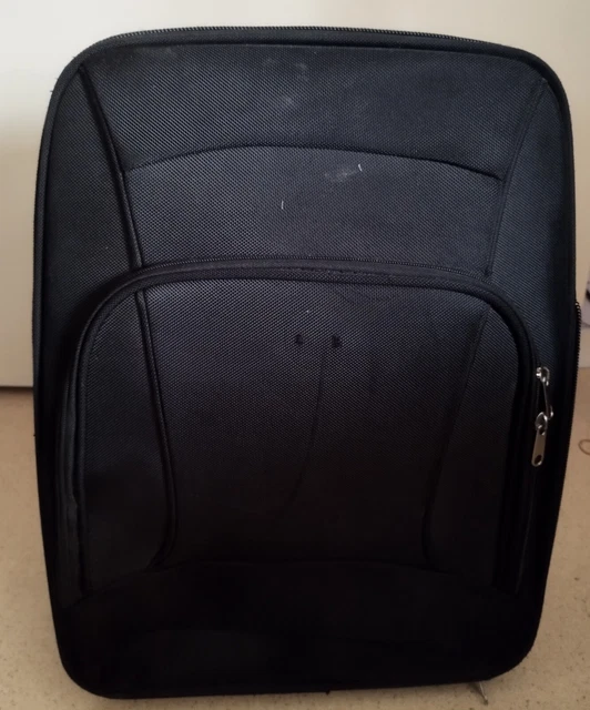 Valise Cabine 40x50x25 Cm - Mix Textile Et Coque Dure Arrière - 2 Compartiments - Occasion