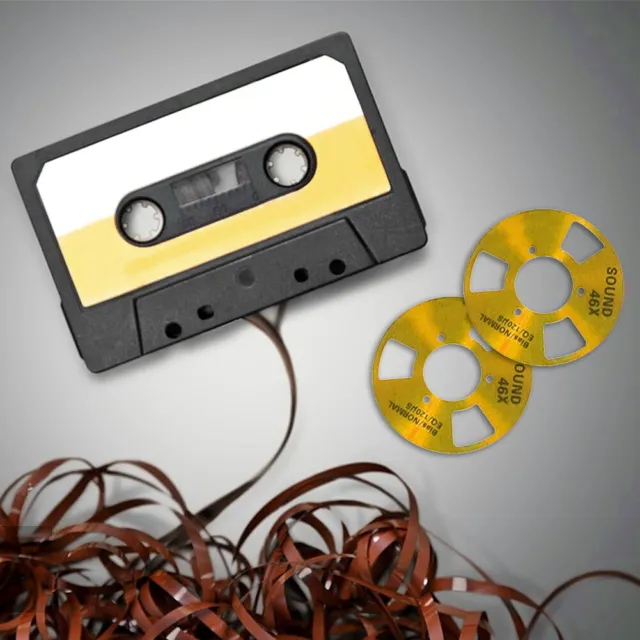 METAL REEL-TO-REEL CASSETTE Tape Aluminum 4 Reels + 2 Wheel Audio  Tape(Gold) FR EUR 12,47 - PicClick FR
