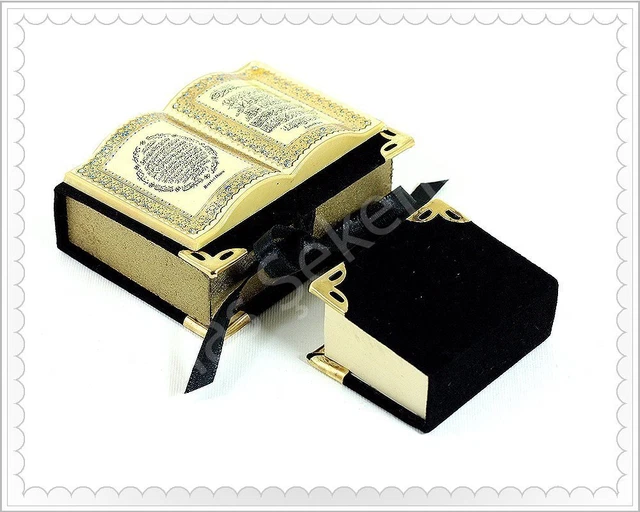 NEW 30 PCS HOLY QURANprayer boxvelvetArabicMiniQuranMuslim