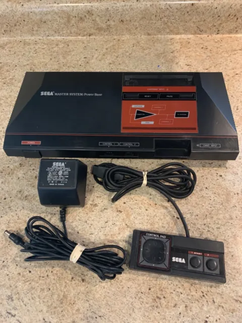 Sega Master System Console Tested Working Missing AV cable Please Read