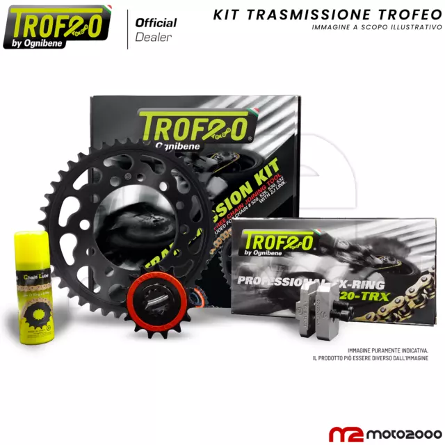 Kit Trasmissione Catena Corona Pignone Trofeo Yamaha Yzf 1000 R1 1998 - 2003