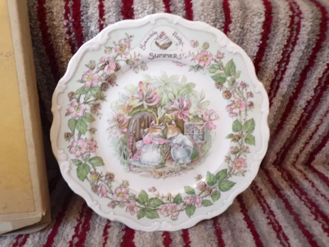 Lovely Royal Doulton Brambly Hedge Summer Decorative 8'' Plate