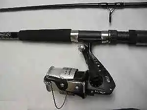 Spinning Reel Fishing Rod Combo Surf Casting Power Fast Action 2-Piece  Graphite