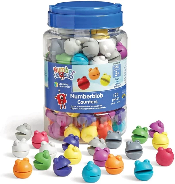 Learning Rescources Numbers LEARNING RESOURCES NUMBERBLOCKS Numberblob Counting Set, Maths Counters ...