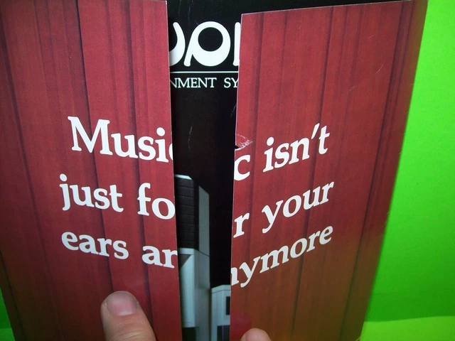 Audix Entertainment Original Phonograph Music Video Jukebox Promo Flyer Foldout