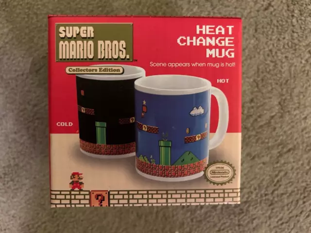 Super Mario Bros Heat Change Collectors Edition Mug Nintendo Ceramic Cup