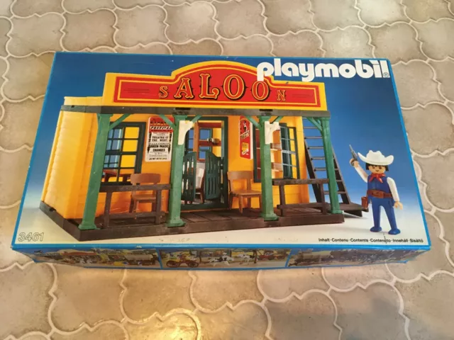 Playmobil Western Saloon Nr. 3461 vollständig mit OVP vintage 1983