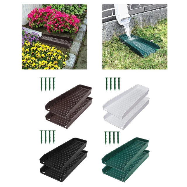Pvc Splash Block GUTTER DOWNSPOUT EXTENSIONS Rain Downspout Splash Block Easy ...