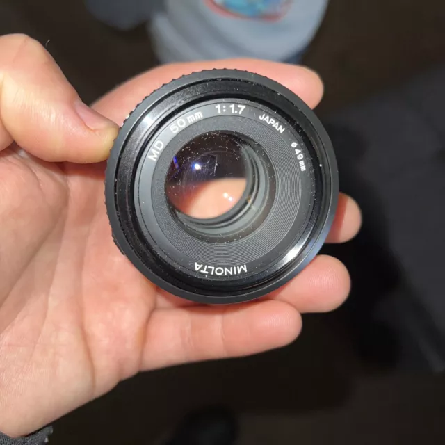 Minolta md 50mm 1:1.7 Zoom Camera Lens