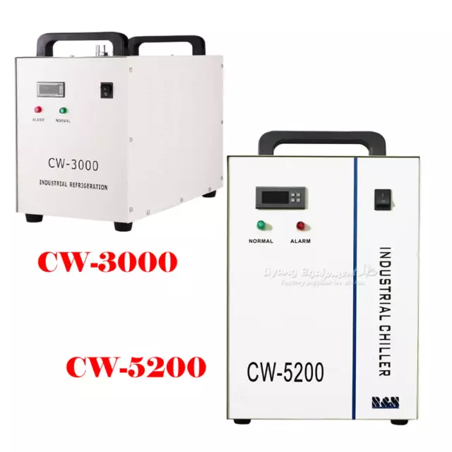 CW 5200AH CW-3000 Industrial Laser Machine Water Chiller for CNC Spindle Cooling