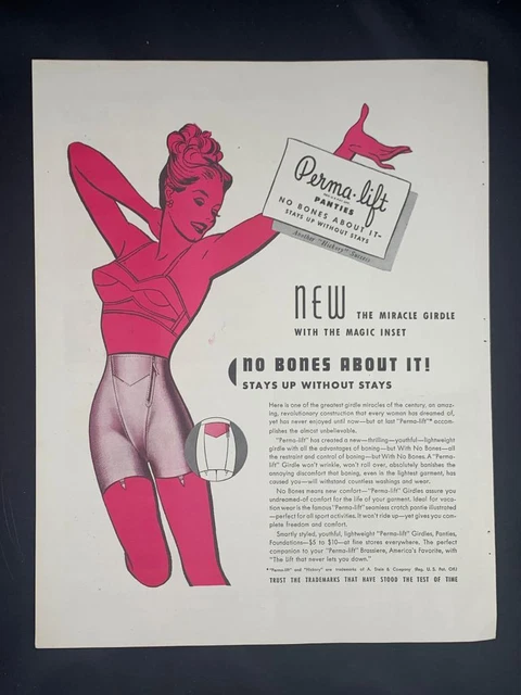 Magazine Ad* - 1946 - Perma-Lift Girdles