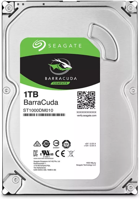 Disco duro HD HDD  interno Seagate 1TB 3,5" SATA III SATA3 ST1000DM010