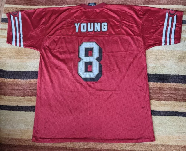 SF 49ers Steve Young #8 Logo Athletic game jersey XL