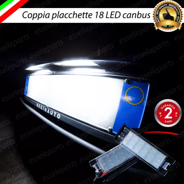 Placchette A Led Luci Targa 18 Led Specifiche Fiat Punto Evo 6000K No Error