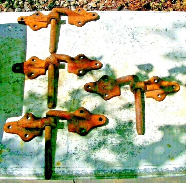 ANTIQUE CASE FARM WAGON PINTLES BARN DOOR HINGES Architectural SALVAGE PRIMITIVE