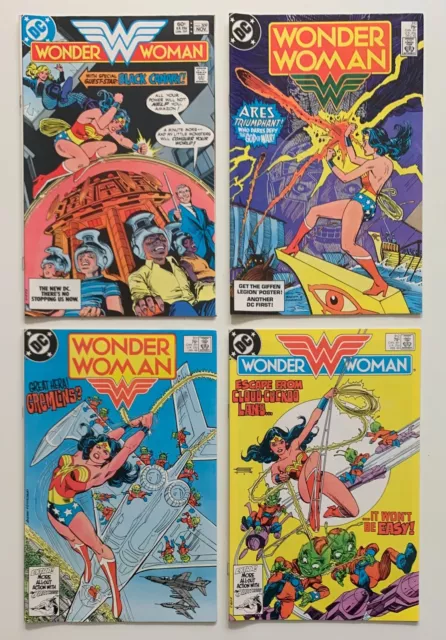 Wonder Woman #309, 310, 311 & 312 (DC 1983) 4 x FN+ to VF+ Bronze Age comics