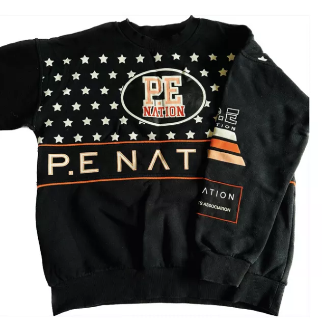 PE NATION WOMENS HEADS Up Sweat Relaxed Fit Crew Sweatshirt