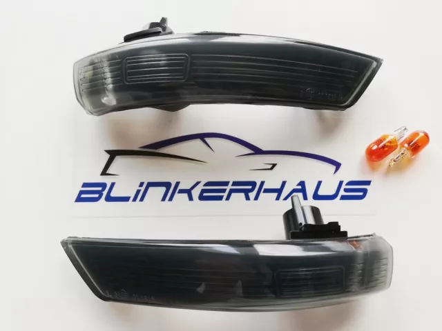 SCHWARZE Seitenblinker Spiegelblinker Ford Focus 2/3 MK2/Mk3 RS ST Mondeo Mk4