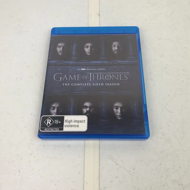 Game Of Thrones Season 6 (Blu-Ray, 2016) 4 Disc Set Region B VGC + Free Postage