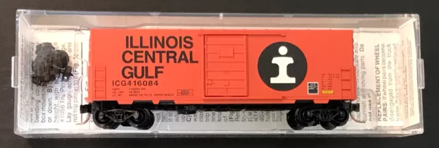 Micro-Trains N scale Illinois Central Gulf 40’ Boxcar, #24070, Rd #416084. NIB