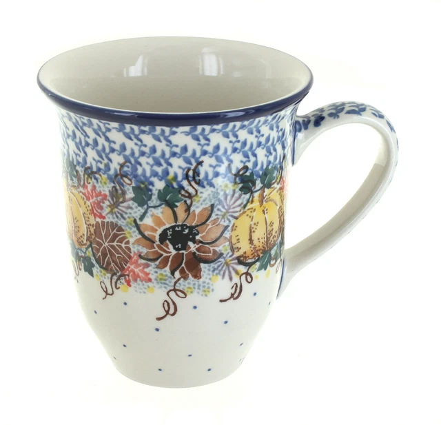Blue Rose Polish Pottery Harvest Bounty Large Coffee Mug