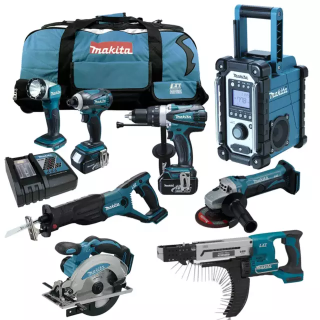 MAKITA 18V Akku Werkzeug Set + DFR750 Magazinschrauber RME RFE RMJ Z 12tlg.