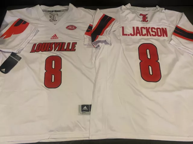 ADIDAS LOUISVILLE CARDINALS LAMAR JACKSON Men's JERSEY Sz LARGE  New RAVENS