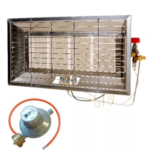 Infrarotstrahler 6500 W Wand Gas Heizstrahler Terrassenstrahler Garten Heizung