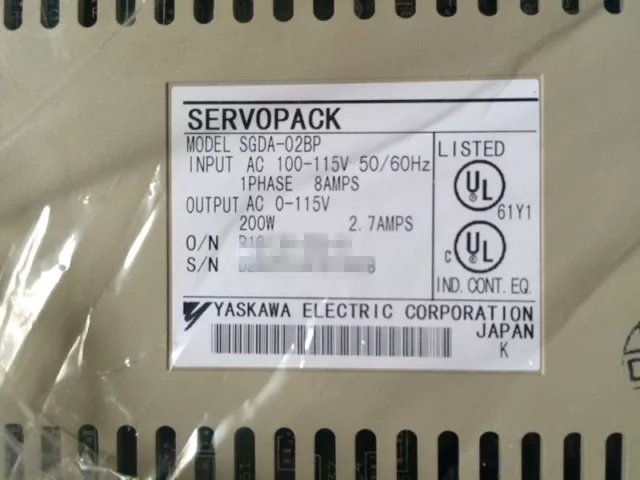 1PC YASKAWA SGDA-02BP AC SERVO Driver SGDA02BP New In Box Expedited Shipping 2