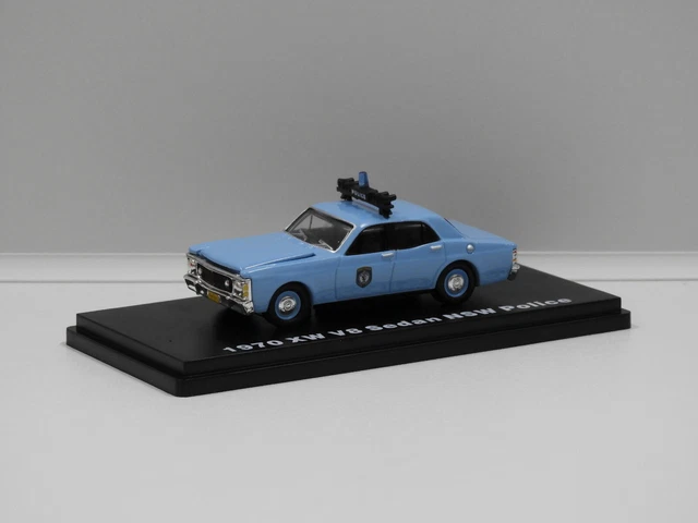 Maquette Voiture 1/64 Ford Falcon 1970 XW V8 - Police NSW Australie - Diecast - Occasion Avec Défauts