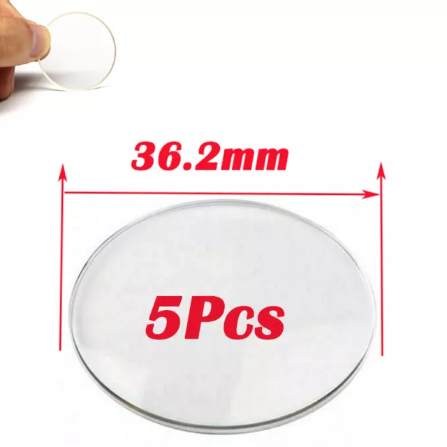5Pcs Mitutoyo Dial Caliper Replacement Part Crystal Cover Lid Fit For 505 Series