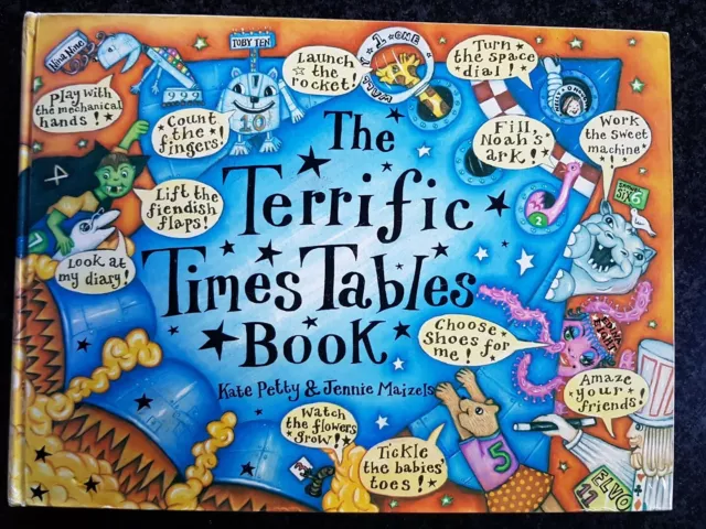 The TERRIFIC TIMES TABLES BOOK Kate Petty Jennie Maizels 1998 USED acceptable