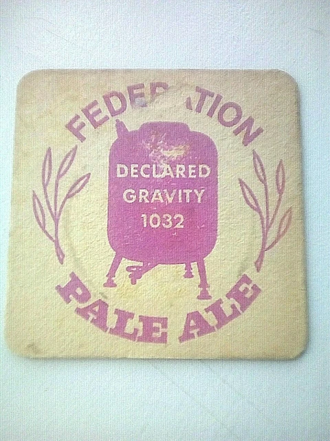 Vintage NORTHERN CLUBS FEDERATION - PALE ALE  Cat No'50 Beer mat / Coaster
