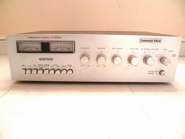 VINTAGE AMPLICONTINENTAL EDISON Pa-9907Preampli,Ampli Stereo EUR 10,00 - FR