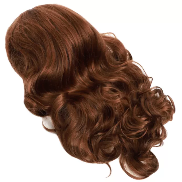 Brown Curly Wavy Hair Wig for Cosplay & Halloween Parties-CY