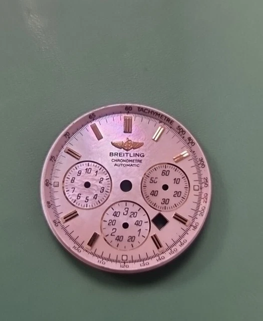 BREITLING 1884 VINTAGE RARE CADRAN MONTRE CHRONOMAT BLEU ET OR 28mm BREITLING ref K13050.1