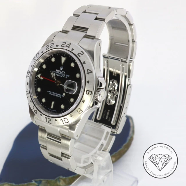 Rolex Explorer II Stahl 40mm Automatik Uhr 16570 xxyy