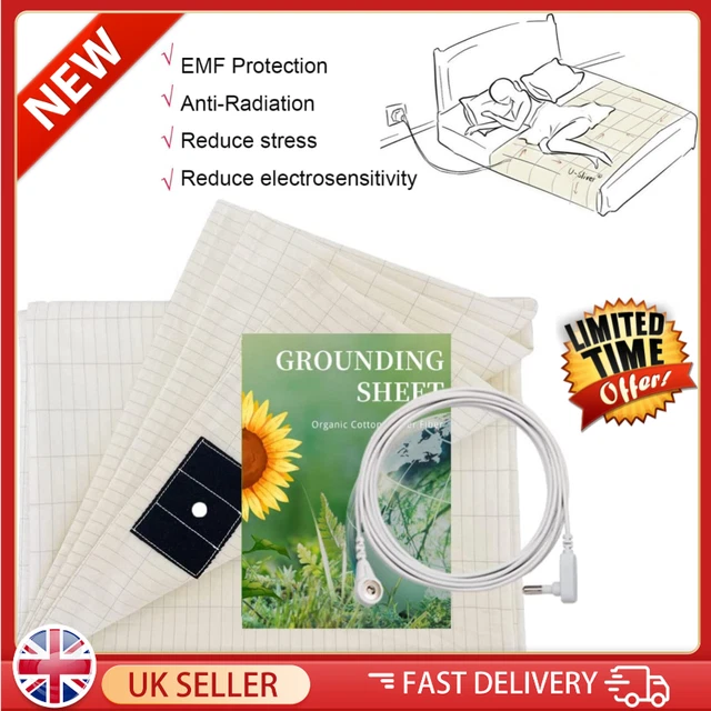 EARTHING BED SHEET Grounding Connection Cord Conductive Grounding Mat W