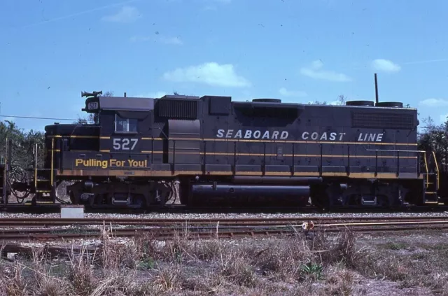 ORIGINAL 1977 RAILROAD SLIDE SCL SEABOARD COAST LINE 527 Sanford FLORIDA CSX