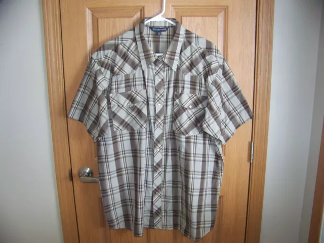 RENEGADE MENS SNAP Front Shirt 2Xl Plaid Western Limited Edition Shirt ...