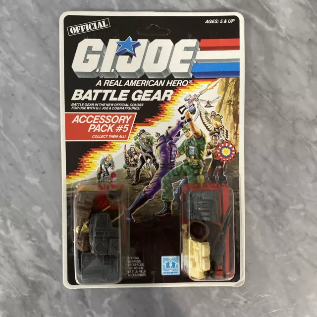 Vintage 1986 Hasbro GI Joe "Explosion Back" Battle Gear Acc. Pack #5 MOC Rare