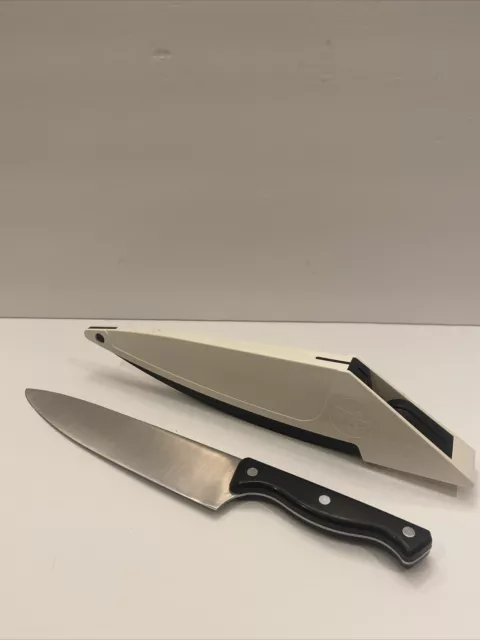 Pampered Chef Self Sharpening Knife Case Locking Holder ONLY #1046 For 5”  Blade