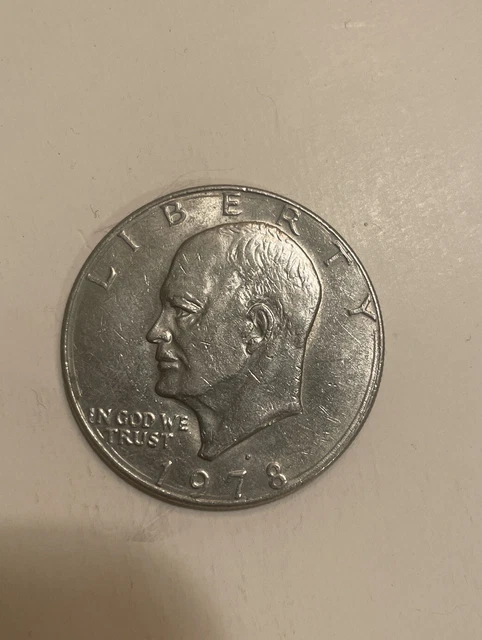 1776-1976 Eisenhower Liberty Bell Moon Silver One Dollar US Bicentennial Coin-