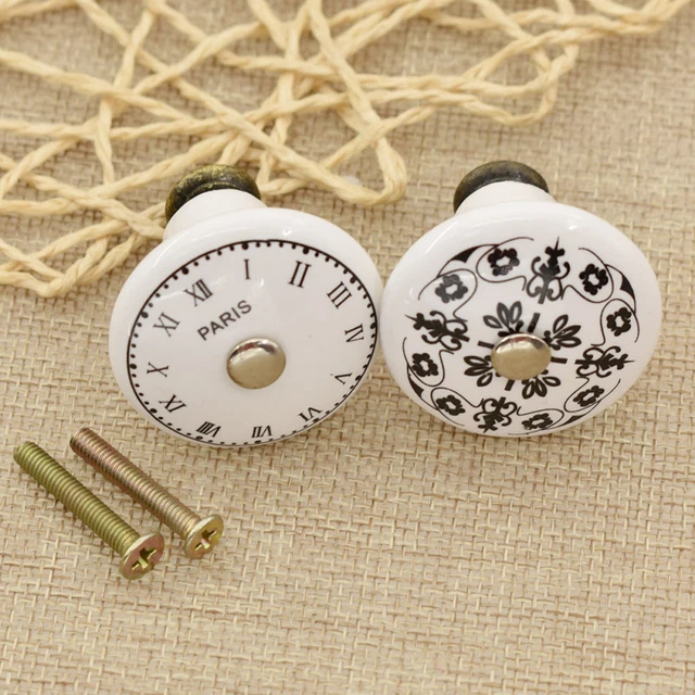 Fashion Ceramic Door Knob Pull Handle Cupboard Cabinet Drawer Home Furniture