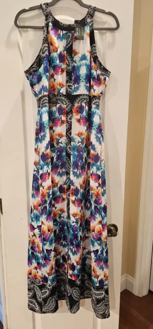 Women’s Nicole Miller Floral Printed Maxi Dress Size Large