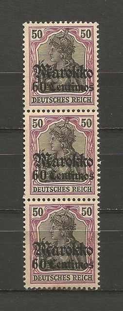 Reich Auslandspostamt kolonien Marokko 1911 Mi 53 60 on 50 c MVLH*-MNH** postfri