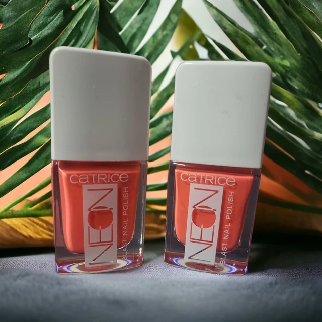 2xCatrice NEON Blast Nagellack set  03 Blazing Coral
